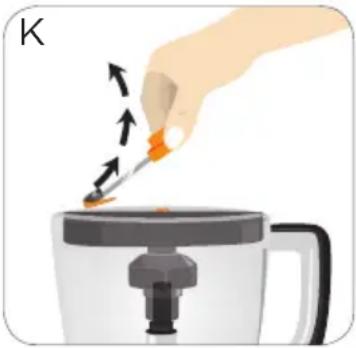 BLACK & DECKER FP6000 - USO DEL DISCO PARA CORTAR CUBITOS (NARANJA) - 5