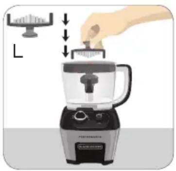 BLACK & DECKER FP6000 - UTILISATION DU DISQUE DE DÉCOUPAGE EN DÉS (ORANGE) - 4