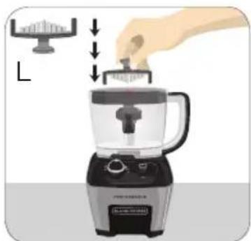 BLACK & DECKER FP6000 - USING THE DICING DISK (ORANGE) - 6