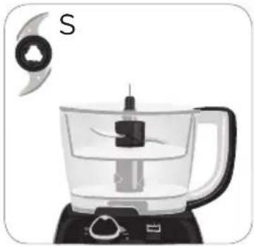 BLACK & DECKER FP6000 - UTILISATION DE LA MINI-LAME EN S DANS LE PETIT BOL - 2