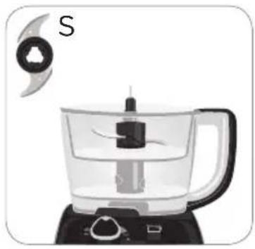 BLACK & DECKER FP6000 - USING THE MINI S BLADE IN THE SMALL WORKBOWL - 2