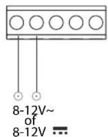 ALECTO ADI250 - Power adaptor: (8~12V AC or DC, 1000mA, excluded) - 2