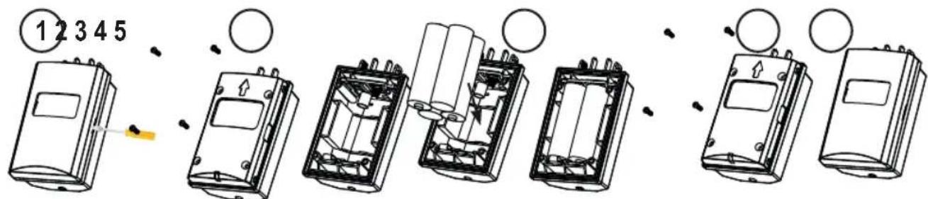 ALECTO ADI250 - Batteries: (size AA, penlite LR-6, 1.5V, 4x, excluded) - 2