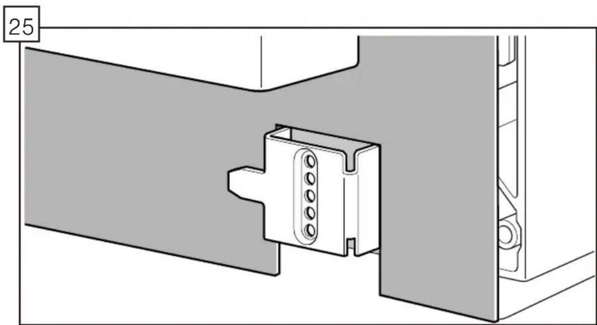 BOSCH SHP878ZP5N - Si vous lave-vaisselle comprend un panneau de plinthe à fentes (G), seulement, suivre les instructions suivantes; sinon passer à l'étape 28. - 2