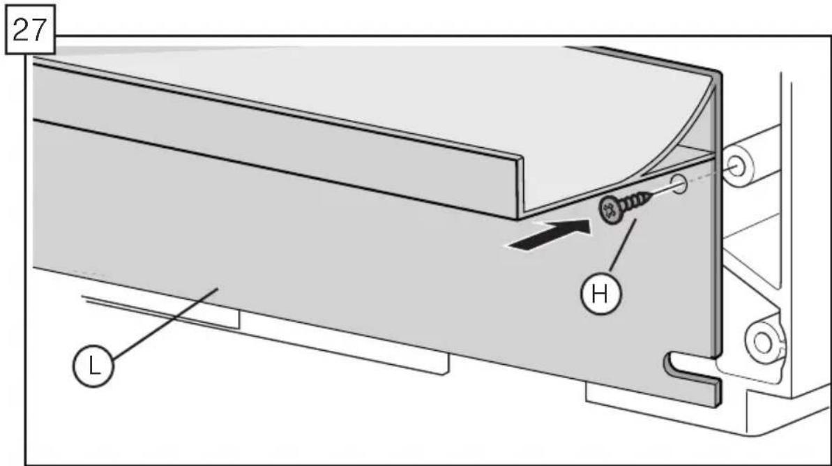 BOSCH SHP878ZP5N - Si su lavadora de platos vino con un panel de pie sin ranuras (I) y soportes del panel de pie (K), siga estas instrucciones: - 3