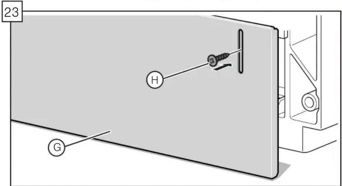 BOSCH SHP878ZP5N - Fixation du panneau de pointe - 1