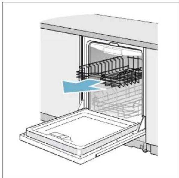 BOSCH SHXM4AY56N - Retirer/installer le panier supérieur avec Rackmatic® - 1