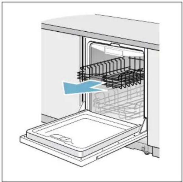 BOSCH SHXM63W55N - Removing/Installing upper rack with Rackmatic® - 1