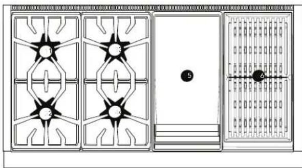 THERMADOR PRG486WDH - Model 484 with griddle and grill - 1