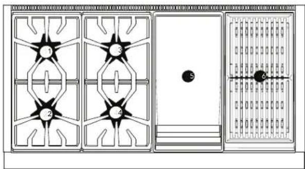 THERMADOR PRG486WDH - Modelo 486 con plancha y parrilla - 1