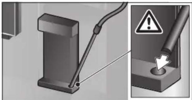THERMADOR TCM24TS - Rinsing the milk system - 1