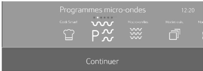 THERMADOR MC30WS - Réglage du programme de micro-ondes - 1