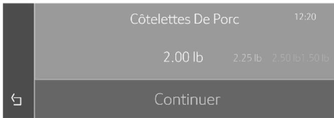 THERMADOR MC30WS - Choix et réglage de cuisson des aliments - 3