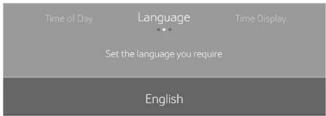 THERMADOR MC30WS - Setting the language - 1