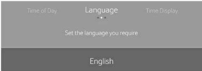 THERMADOR MC30WP - Setting the language - 1