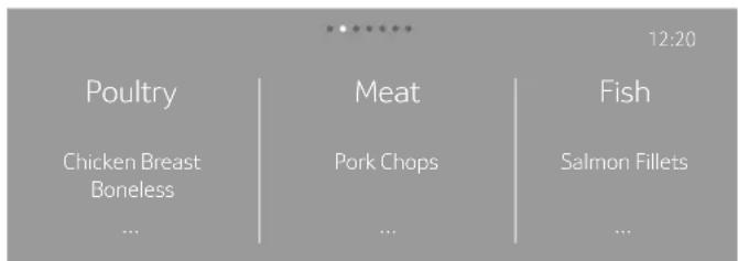 THERMADOR MC30WP - Selecting and setting food - 1