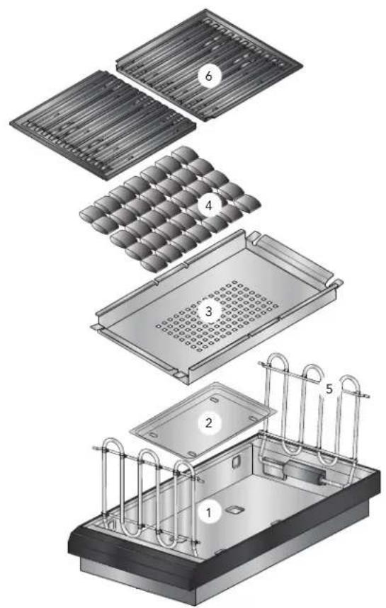THERMADOR PCG305W - Ensamblaje de la parrilla - 1
