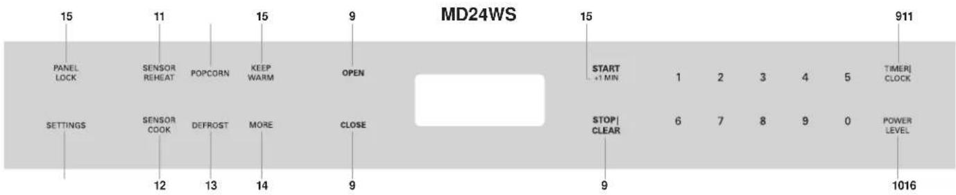 THERMADOR MD24WS - Part Names - 2