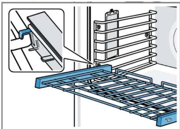 THERMADOR MEDS301WS - Inserting the telescopic rack - 1