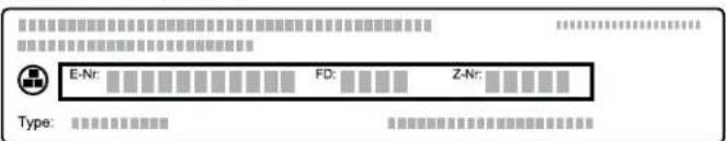 THERMADOR MEDS301WS - Numéro de modulo (E-Nr.) et numéro de fabrication (FD) - 1