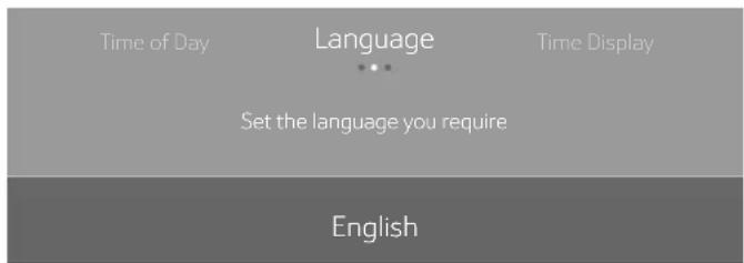 THERMADOR MB30WP - Setting the language - 1