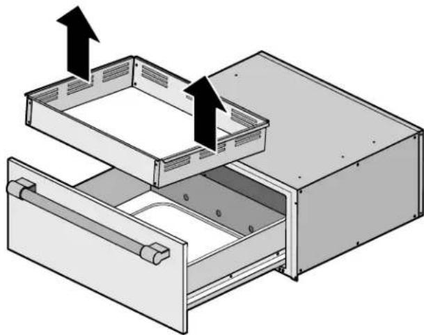 THERMADOR MED301RWS - Retrait de l'insert du tiroir - 4