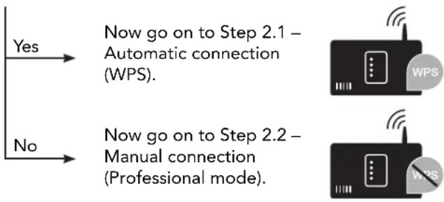 THERMADOR HMIB42WS - Step 2 (initial start-up): Connecting your hood to your home network (Wi-Fi) - 1