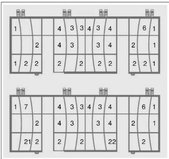 THERMADOR DWHD660WFM - Suggested loading pattern - 10 place setting - 1