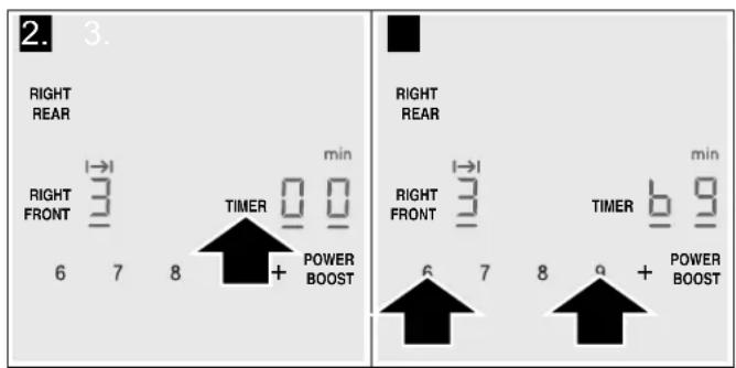 THERMADOR CIT304TB - Setting the cook time - 1