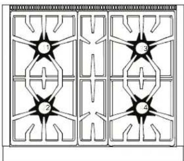 THERMADOR PRG364WLH - Top surface identification - 1