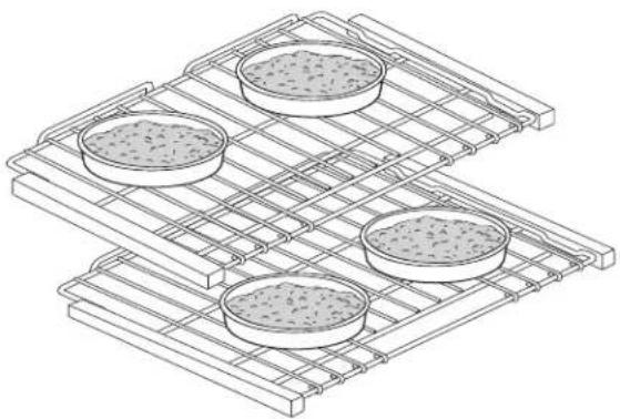 THERMADOR PRG364WLH - Placement des plats - 1