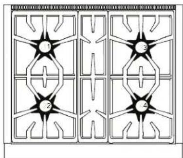 THERMADOR PRD486WLHU - Top surface identification - 1