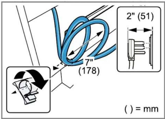 THERMADOR PRD48WLSGU - Restraining the power cord - 1