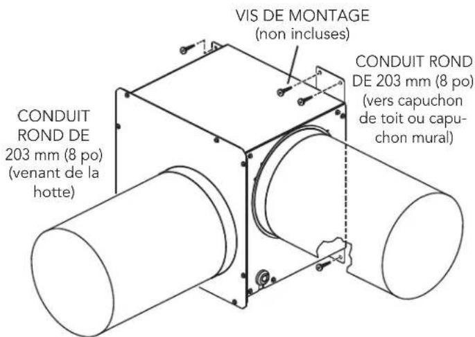 THERMADOR VTD600P - INSTALLATION DU VENTILATEUR FLEXIBLE À DISTANCE - 3