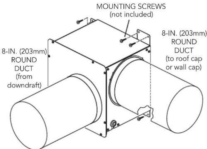 THERMADOR VTD600P - INSTALL FLEXIBLE BLOWER IN REMOTE LOCATION - 3