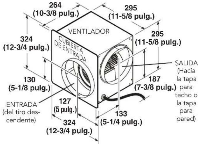 THERMADOR VTD600P - INSTALACION DEL VENTILADOR FLEXIBLE EN UNA UBICACION REMOTA - 1