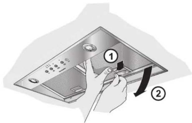 THERMADOR VCI248DS - Cleaning the metal grease filters: - 1