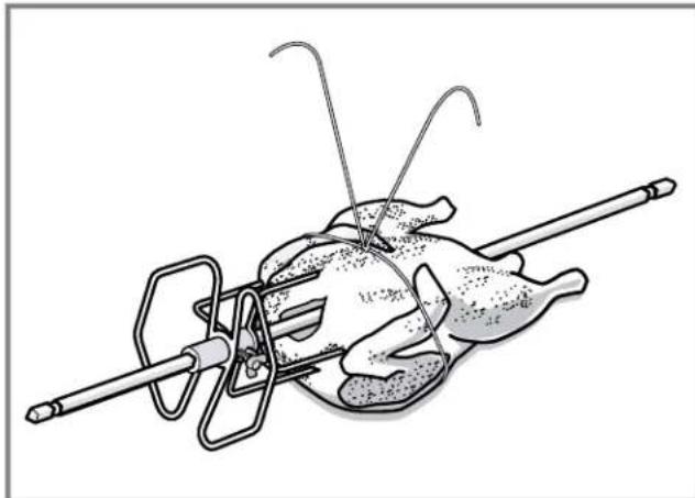 THERMADOR POD301W - Brider la volaille pour la rôtisserie - 2