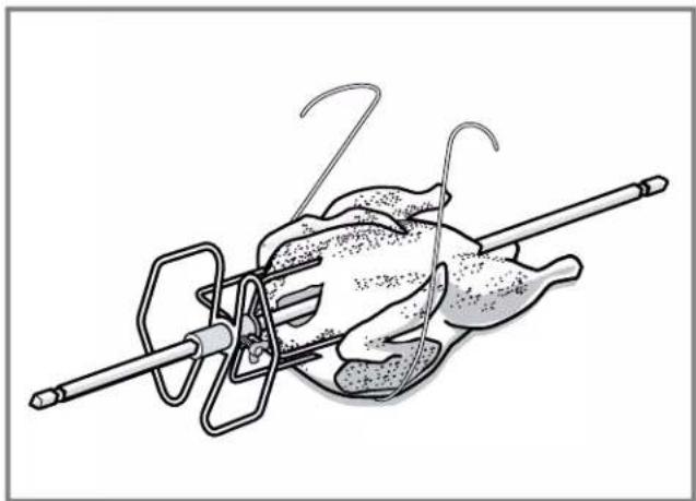 THERMADOR POD301W - Trussing poultry for the rotisserie - 1