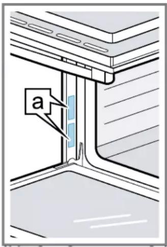 THERMADOR POD301W - Emplacement de la plaque signalétique - 2