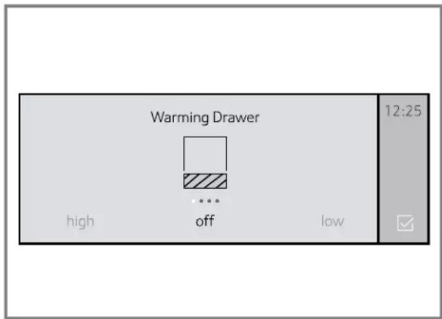 THERMADOR POD301W - Turning the warming drawer on - 1