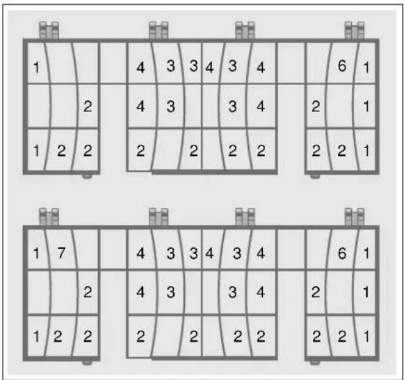 THERMADOR DWHD650WFP - Suggested loading pattern - 10 place setting - 1