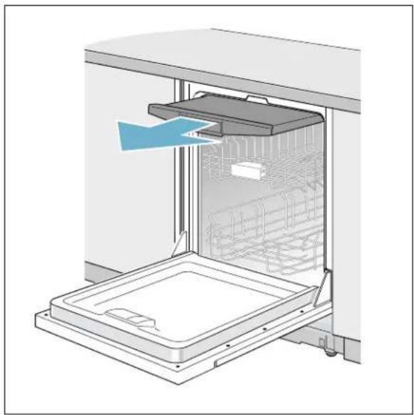THERMADOR DWHD650WFP - Retirer/installer le troisième panier - 1