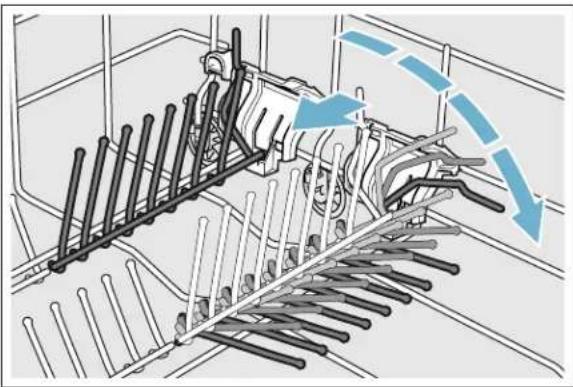 THERMADOR DWHD770WPR - Fold down the flip tines as follows: - 1