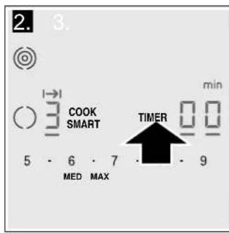 THERMADOR CET305TB - Setting the cook time - 1