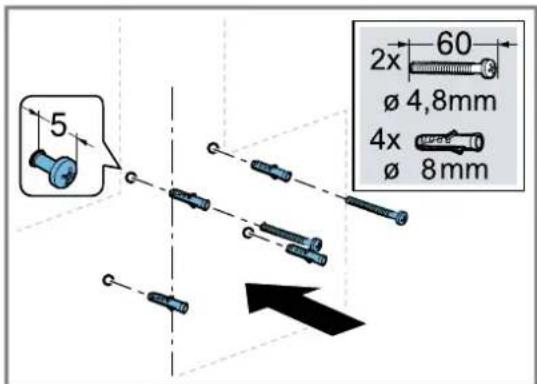 SIEMENS LC95KA670 - Preparing the wall - 5