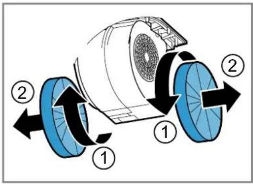 SIEMENS LC95KA670 - Removing odour filter - 1