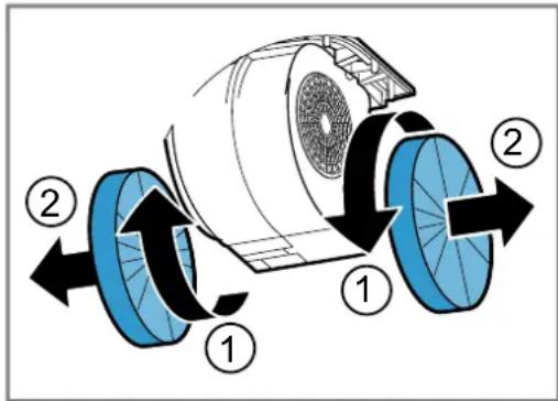 SIEMENS LC95KA670 - Dépose du filtre anti-odeurs - 1