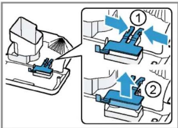 SIEMENS TP507DX4 - Cleaning the drip tray and coffee dregs container - 1