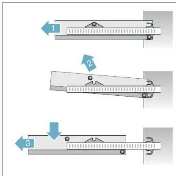 GAGGENAU DF481763F - Removing third rack 1*: - 1
